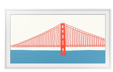 SAMSUNG Okvir za Frame TV 2021/2022 75", bijeli, VG-SCFA75WTBXC, oštećena ambalaža